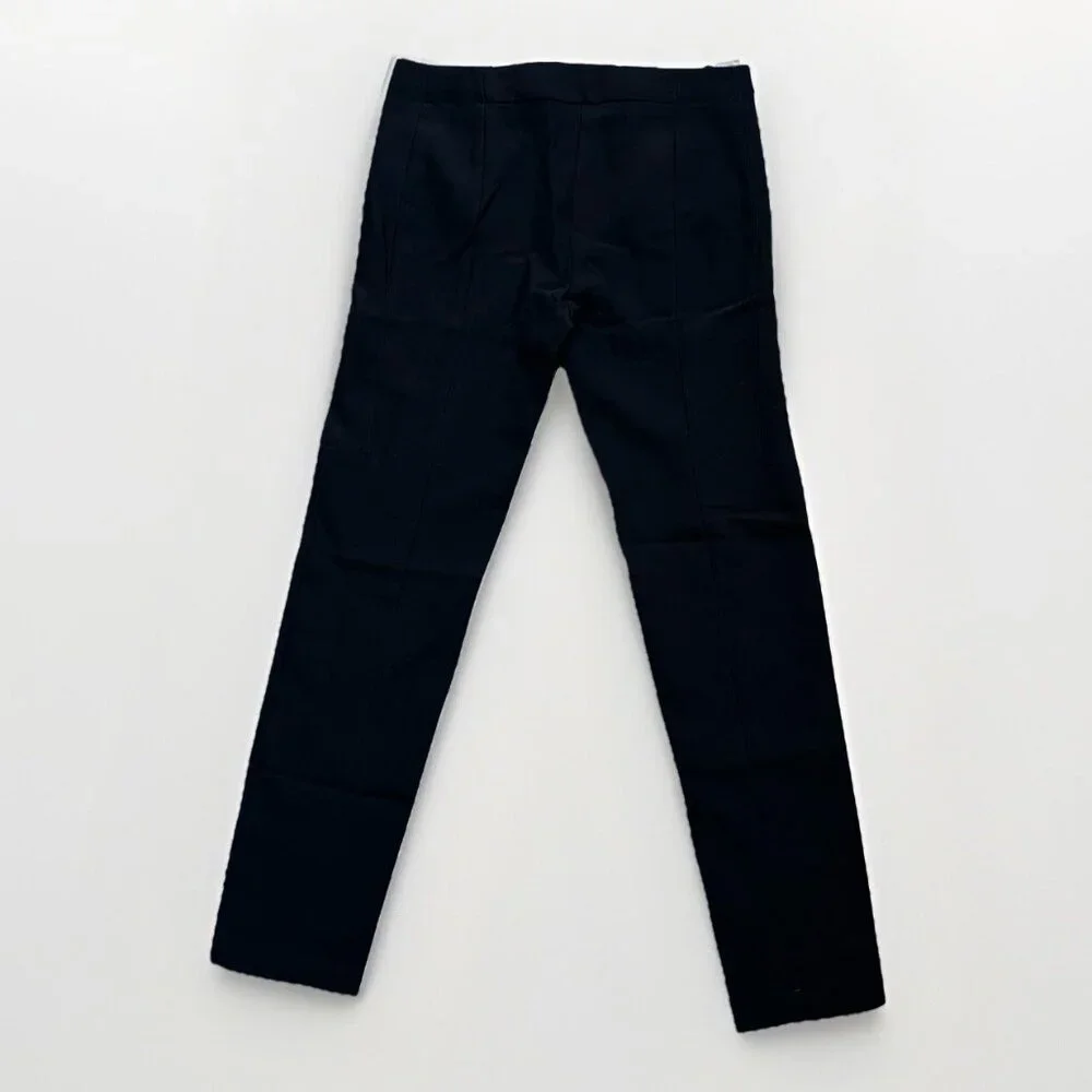 J Brand Pants Women’s 2 Black Skinny Ankle Wool Blend Pants With Gold Zippers - Picture 2 of 11